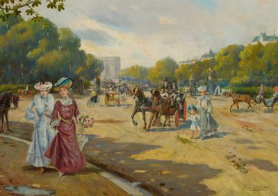 Port Dauphine Bois de Boulogne von Joaquín Pallarés Allustante